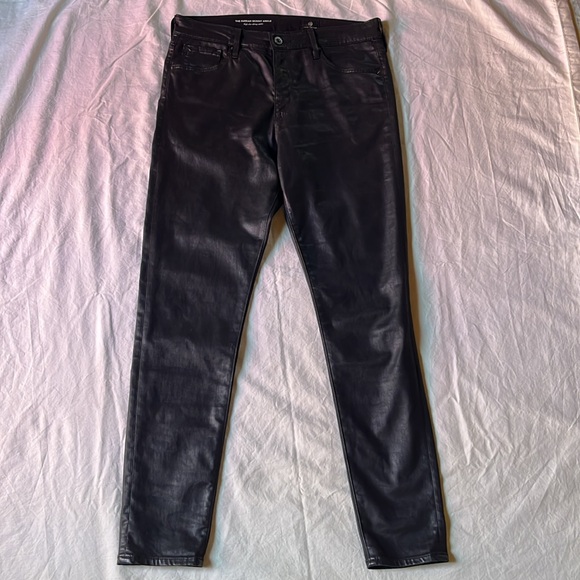 Ag Adriano Goldschmied Pants - Adriano Goldschmied AG The Farrah High-Rise Skinny Ankle Black 30R